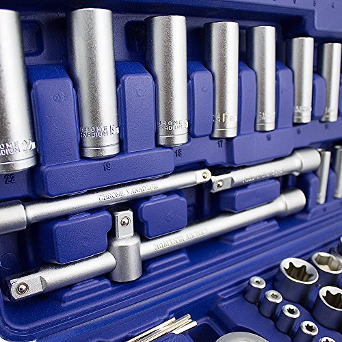 BITUXX® Ratschenschlüssel Werkzeugkoffer 171-teilig Knarrenkasten Ratschen Knarren Schlüssel - 6
