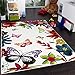 Kids' Rug - Butterfly - Multicoloured Cream, Size:120x170 cm