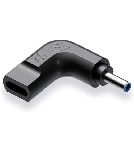 Adattatore Tensione Per Laptop HP Adattatore Cavo Caricabatterie HP - Convertitore Da 7,4 Mm A 4,5 Mm Per Alimentazione 10/20 V Adattatore Voltaggio HP