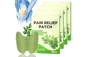 LYPPUL 40 Stück Schmerzlinderung Patch, Pain Relief Patch Knie, Schmerzlinderungspflaster Wärmepflaster Patch Wermut Kniepflaster Schmerzpflaster für Knie, Rücken, Nacken Muskelkater