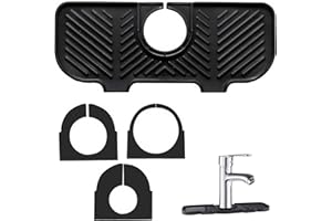 HTTYHT Alfombrilla de Silicona para Grifo Alfombrilla de Goteo de Silicona de Cocina Protector contra Salpicaduras Escurridor Escurreplatos para Cocina, baño y Bar (27x11cm)