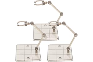 Toyvian Support Figurine Transparent Réglable 9.5X7X7 Cm Socle Stable Pour Présentoir Modèle Jouet Collecte Figurine D’Action