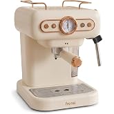 Fressi EM-01 Ristretto Espresso Kahve Makinesi | S&uuml;t K&ouml;p&uuml;rt&uuml;c&uuml;l&uuml; | 20 Bar Basın&ccedil;lı | 1,2 Litre