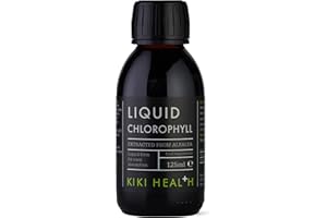 KIKI Health - Liquid Chlorophyll, Extracted from Alfalfa - 100mg Chlorophyll Extract Per Serving - Natural Internal Deodoriser - 100% Natural Ingredients - Vegan Friendly - 125ml