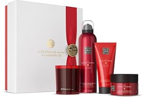 ‎RITUALS RITUALS Geschenkset The Ritual of Ayurveda, Medium – Geschenkbox mit Produkten für die Körperpflege mit indischer Rose und Süßmandelöl – Ausgleichender Duft