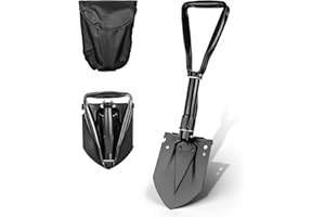 Monkey King Bar Multi-functional Folding Shovel 23inch High Steel Handle for Shovel for Camping, Offroad and Emergencies