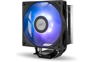 NOX XTREME PRODUCTS HUMMER R-400 ARGB Black - Disipador CPU por Aire, Ventilador 120mm PWM, Iluminación ARGB, TDP 235W, 4 Heatpipes, Compatible Intel/AMD, Silencioso y Eficiente, Negro