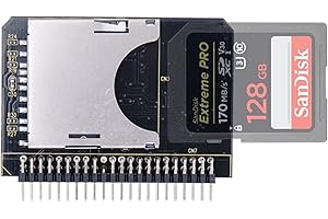 Leagy Adattatore per scheda SD SDHC, SDXC, MMC a IDE, 2,5" / 6,35 cm, 44P, 4 pin, maschio, convertitore, SD 3.0