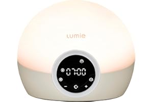 Lumie Bodyclock Spark 100 - Wake-up Light Alarm Clock with Sleep Sunset, white/off-white