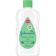 Johnson's Baby Moisturising Oil, Aloe Vera, specially formulated to instantly hydrate and nourish baby’s delicate skin, leaving it feeling soft and healthy, 500ml