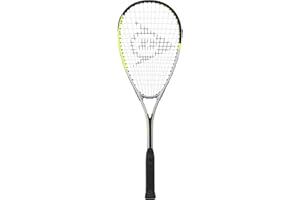 DUNLOP Sports Hyperlite TI 4.0 Squash Racket, silver/lime/black, f/s, K-REY-773335