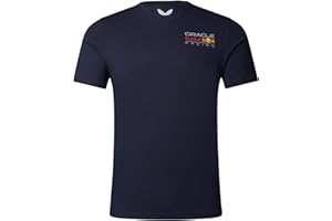 CASTORE Red Bull Racing Zespół Formula One - Oficjalny produkt Formuły 1 2023 - Core Full Color Logo Fanwear T-Shirt - Nocne niebo - Unisex