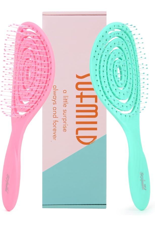 Detangle Hair Brush, Curved Vent Brush & Hair Detangler, Easy - View #6