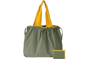 GFYFYZ Bolsas de compras plegables resistentes y reutilizables mochila de cordón en tejido de nylon Oxford 210T - ¡Soporta más de 50 libras de peso