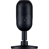Razer Seiren V3 Mini - Microphone USB ultra-compact (microphone à condensateur 14 mm, directivité supercardioïde, détecteur d