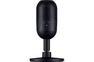 Razer Seiren V3 Mini - Microphone USB ultra-compact (microphone à condensateur 14 mm, directivité supercardioïde, détecteur de mise en sourdine, absorbeur de chocs intégré) Noir