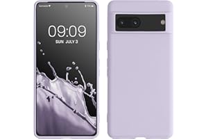 kwmobile Carcasa para Google Pixel 7 Funda - Ultrafina de TPU y Silicona con Bordes elevados anticaídas - Lavanda Pastel