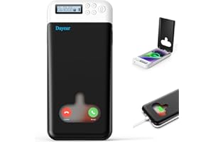 Dayear Caja de Bloqueo para Teléfono con Temporizador, Caja de Casillero para Android Phone/iPhone(Máximo 6,7 Pulgadas), Cárcel Telefónica Timed Lock Box para Que los Niños se Concentren Más(Negro)