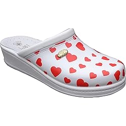 FUNK SABOTS FEMMES Sabot Chausson Chaussons Sabot Cuir Blanc Neuf EUR