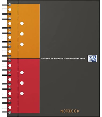 Oxford Lot De 5 Blocs Notes Spirale Easynotes Connecté Scribzee Ligné 160 P 210 X 315mm 4 Perfos