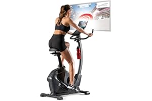 ‎FITENGINE FitEngine Heimtrainer & Ergometer mit professionellem Aluminium-Schwungrad | 24 Widerstandsstufen, 28 Trainingsprogramme, verstellbarer Sportsattel, App-kompatibel | Bis 120kg, 195cm Größe