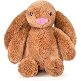 &Ouml;zg&uuml;ner Oyuncak Peluş Tavşan 40 cm Uzun Kulaklı Yumuşak Uyku Arkadaşı, Pon&ccedil;ik Sarkık Kulaklı Doldurulabilir Oyuncak