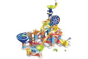 VTech - Marble Rush Ultimate Set Electronic XL200E - Circuit à Billes Géant à Construire, 127 Pièces et 10 Billes - Jeu de Construction Électronique - Cadeau Enfant Dès 4 Ans - Contenu en Français