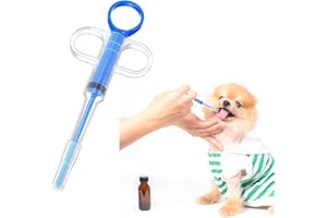 YAZANY Pet Pill Popper, Pet Pill Dispenser Cat Pill Popper Cat Tablet Dispenser, Medicine Shooter Feeder Pill Plunger Popper Soft Tip Tablet Syringe Pusher Animal Medicine Feeder for Small Cats Dogs