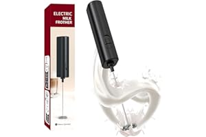 RICHSUM Electric Milk Frother - Powerful Handheld Whisk, Drink Mixer for Coffee, 2-AA Battery Powered, Mini Foamer for Cappuccino, Matcha, Hot Chocolate