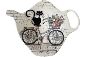 Kiub – RST01A06 – Poggia bustine di tè, Bug Arts, gatto ciclista