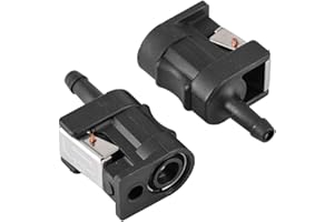 BEDIFFER Conector de Línea de Combustible de 2 Uds ,Repuesto de Conector de Línea de Combustible de Motor de Barco para Fueraborda de 8mm