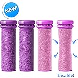 Emjoi Micro-Pedi SoftFLEX Compatible Refill Rollers (Xtreme & Extra Coarse) - Pack of 4
