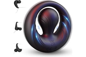 HUUIME Anillo Vibradorador Pene Juguetes Sexuales - Vibradorador Hombre Juguetes Eróticos para Pareja Sexuales con Vibrador Cuentas Ajustable 360°,Anillo Pene Masculino Ereccion con 10 Vibraciones Sex Toys