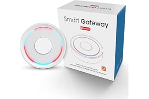 ZECAMIN Zigbee Gateway Hub, LED Backlight 2,4 GHz WiFi Gateway, inalámbrico, Smart Home, soporte para puentes Tuya, mando a distancia, Gateway Hub Support Voice Control vía Alexa, Google Home