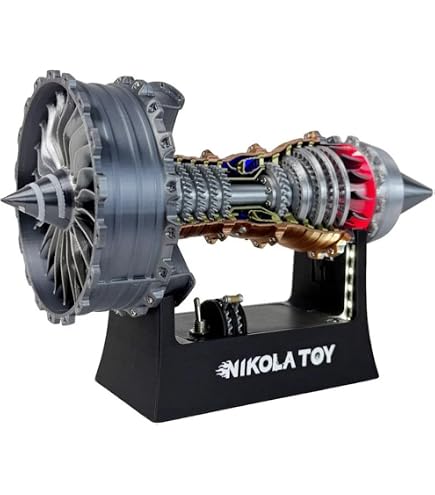 TR900 Turbofan Engine Model Kit Magnetic Base Twin Light A TR900 Turbofan Engine Model Kit Magnetic Base Twin Light A