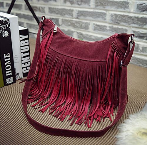 Spring and summer kerchief fringed shoulder bag