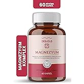 Erbatab Magnezyum 3'l&uuml; Form Bisglisinat Sitrat Malat + Vitamin B2 B3 B6 Biotin 60 Kaps&uuml;l - Takviye Edici Gıda