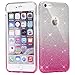 Produktbild iPhone 6S Plus Hülle, iPhone 6S Plus Hülle, Schutzhülle iPhone 6 Plus Silikon Hülle, Einfho 2 in 1 Glitzer Bling TPU Silikon Schutzhülle Case Hülle für iPhone 6 Plus Etui Kristall Glänzend Gradient Glitzer Handyhülle iPhone 6S Plus Silikon Hülle Stoßdämpfend TPU Silikon Schutz Handy Hülle Case Tasche Silikon Steckdose Schale Elegant Crystal Case Skin Glitzer Schutzhülle Bumper Schutzhülle für Apple iPhone 6 Plus / iPhone 6S Plus (Glitzer rosa)