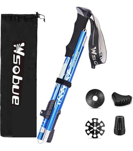 Bastoncini Trekking Telescopici Alluminio - Coppia Regolabile 63-135cm Per Escursionismo