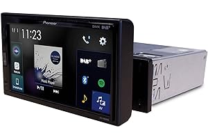 ‎PIONEER Pioneer SPH-EVO62DAB Centrum multimedialne 6,8-calowy ekran dotykowy, szybkie ładowanie USB, Apple CarPlay, Android Auto, radio cyfrowe DAB/DAB+, Bluetooth, 13-pasmowy korektor