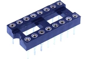 HUABAN 5 pièce DIP-16 DIP16 Type de soudure d'adaptateur de prise d'essai d'IC de largeur 10mm de lancement de broche ronde 2.54mm