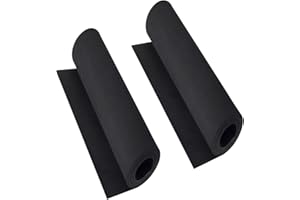 MEARCOOH 2-Pack 2mm EVA Foam, Black EVA Foam Cosplay, Premium EVA Foam Sheets, 13.5" x 49" High Density 86kg/m3 EVA Foam Roll for Cosplay Costume, Crafts, DIY Projects