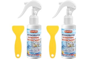 AÉTTÉZOE 2 Stück Kühlschrank-Abtauspray 120ml | Blitzschnelle Enteisung & Stromsparend – Ohne Chemie, Geruchsneutral