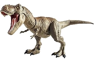 Jurassic World GNH34 - Großer Superbiss-Kampfaction Tyrannosaurus Rex mit realistischen Details, beweglich, Schwanzangriff und Kopfstoß auf Knopfdruck, Dinosaurier Spielzeug für Kinder ab 4 Jahren
