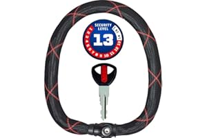 ABUS Candado de cadena Ivy Chain 9210 - candado de acero endurecido para bicicletas - cadena de 10 mm de grosor - nivel de seguridad 13