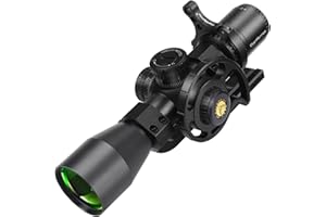 WestHunter Optics WHT 3-12X44 SFIR SFP Mirino Telescopico Compatto per Gare, Reticle Inciso in Vetro Illuminato Rosso nel Secondo Piano Focale a 1/10 MIL, Mirino per Precisione di 30mm