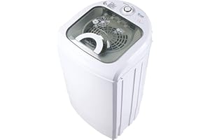 YXWXYJ Lavadora Portátil 2 en 1 y Secadora de Giro - 7.5kg, Automática, Carga Superior, Función de Tiempo, Ahorro de Energía y Agua - Ideal para Camping y Viajes