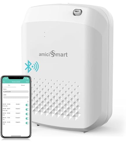 AromaTech AroMini BT Plus Diffusore Per Ambienti Con Bluetooth – Nebulizzatore A Freddo Per Oli Essenziali, Copertura Fino A 140 M², Controllo Tramite App, Nero