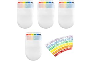 KHDULQ 4 Piezas Arcoíris Pinturas Cara, Pintura de Cara para Niños, Seguridad Pintura Facial y Corporal, Arcoíris Barras de Pintura Facial, para Cosplay, Fiesta y Halloween (6 Colores)
