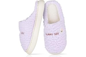 CHGANG Ladies Slippers, Fluffy Slippers Women,Memory Foam Fluffy Fuzzy Soft Winter House Slippers Anti-Slip Mens Womens Slippers Outdoor Shoes,Plush Home Slippers For Indoor Outdoor Christmas Party